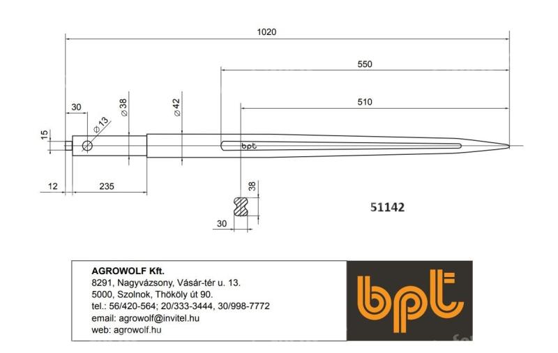 Vârfuri BPT pentru manipulatoare telescopice Manitou