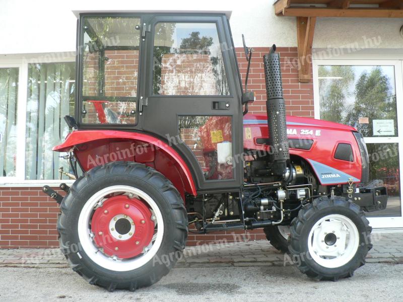 Traktor JINMA 254-4WD s strešno okno ali ogrevano kabino