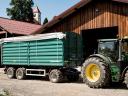 Farmtech DDK 2400 three-axle demo trailer