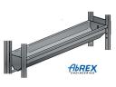 Sajtprés,  pneumatikus,  vízszintes,  2-nyomópontos ABREX-CHPP-2H150