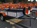 New Orange trailer (150x300 cm), 750 kg without brakes, 1 axle - off the shelf