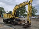 Komatsu PW150 gumikerekes forgókotró