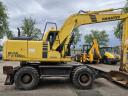 Komatsu PW150 gumikerekes forgókotró