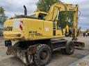 Komatsu PW150 gumikerekes forgókotró