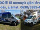 Renault Master kisteherautók (tejszállításra,  tejkiadagolásra alkalmas)