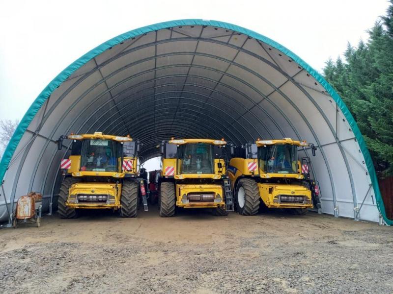 Shelterall 15 OV130 storage tent (15 m wide, 30 m long, 8.35 m high)