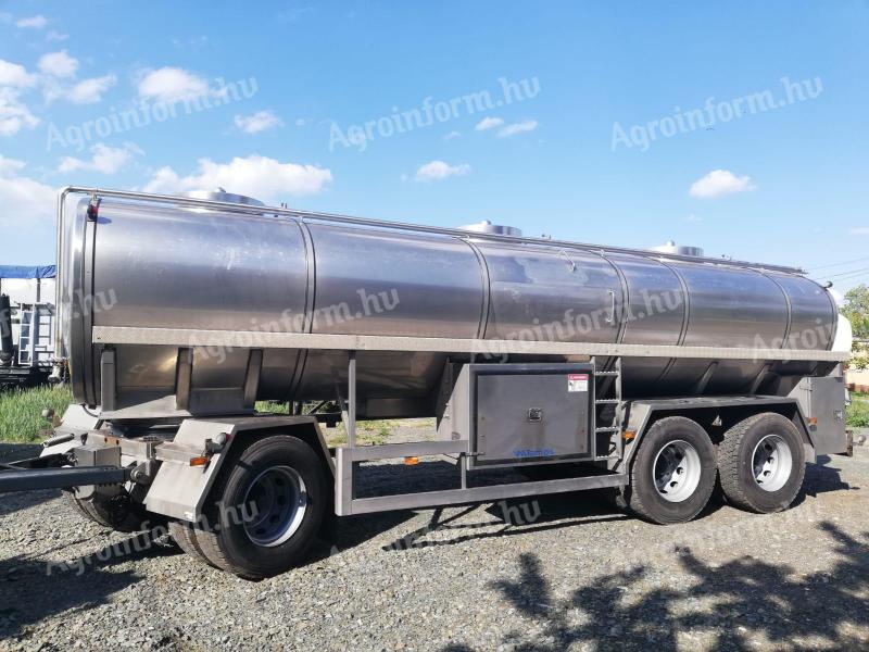 Acid-resistant tanker 18,100 liters, nitrosol tank, milk tanker