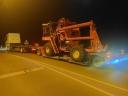 Machine transport, mobile home transport, tractor, container, oversize