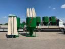 M-ROL Vertikaler Futtermischwagen mit 1,5 Tonnen Seitenstaubsack für niedrige Plätze.