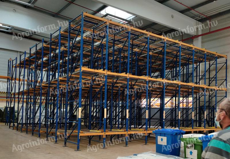 Overflow roller pallet rack