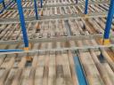 Overflow roller pallet rack