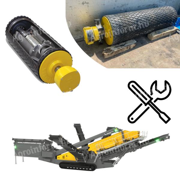 Rubble Master crusher, classifier conveyor motor repair, drum motor repair