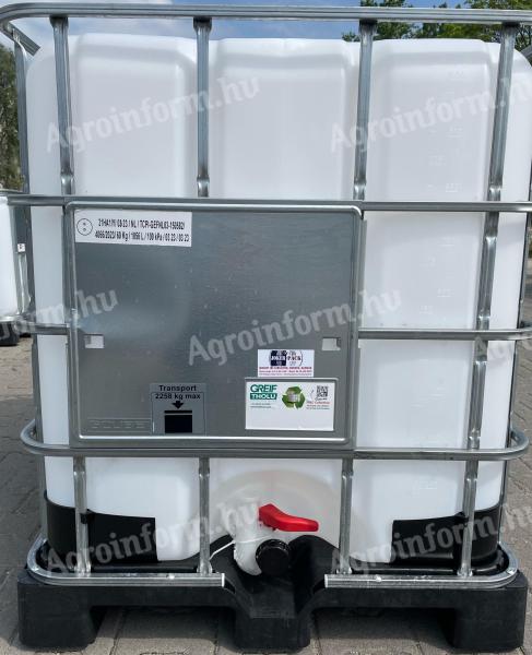 GCUBE MX1000 litrová UN certifikovaná IBC nádrž s plastovou paletou na predaj