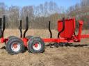 KTS 10 t forestry trailer with 6.4 m crane - Royal tractor