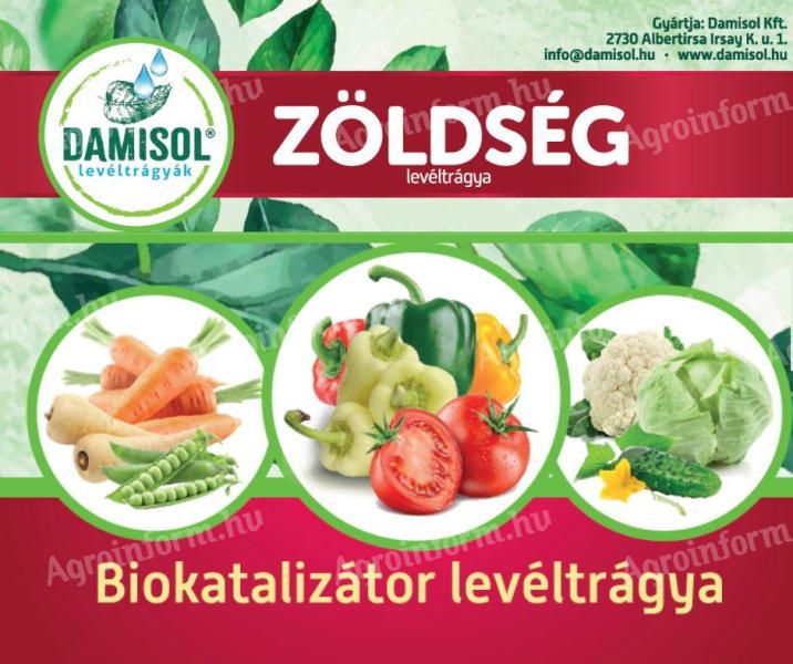 Damisol Zöldség – Biokatalizátor levéltrágyák