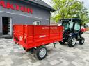 Farmtrac 26 Kabina - Bagodi BP-1000R prikolica - Royal traktor