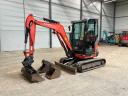 Kubota U27-4 / 2015 / 2400 üó / 3 db kanál / Lízing 20%-tól