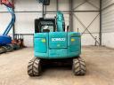 Kobelco SK75 SR (2013) 8200 üzemóra,  3 db kanállal,  lízing 20%-tól