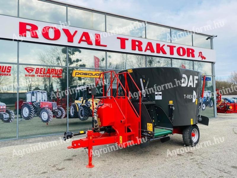 DAFF T-REX 8V feed mixer and spreader - Royal Tractor