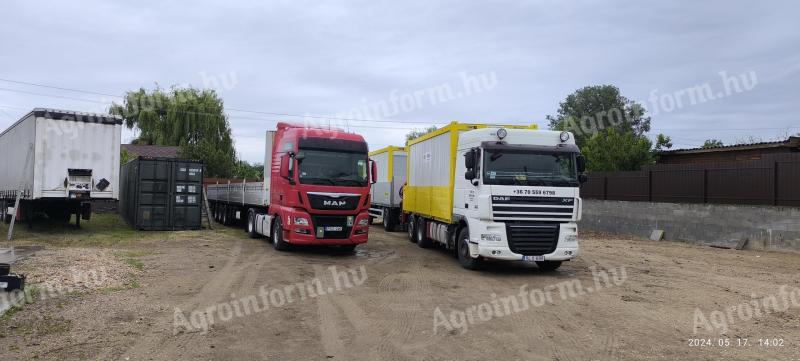 Road haulage (transport of bales and other products)
