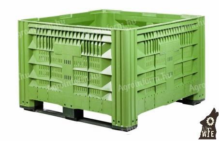 Big size perforated plastic crates (compartment) 120x100x79 cm for sale at bomb prices