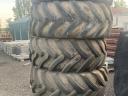 5 truck or trailer wheels with rims and 445/70R24 tires for sale