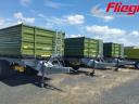 Fliegl TDK 160 FOX Tandem trailer tipping on three sides