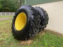 John Deere 8370R tractor with twin wheels