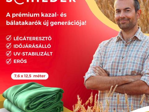 Védje terményeidet Schilderrel! Prémium kazal- és bálatakarók 7.6 m x 12.5 m