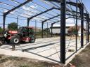 Steel-framed machine storage with structural design for sale