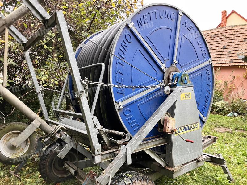 Nettuno 75/350 irrigation drum with water cannon, pump for sale