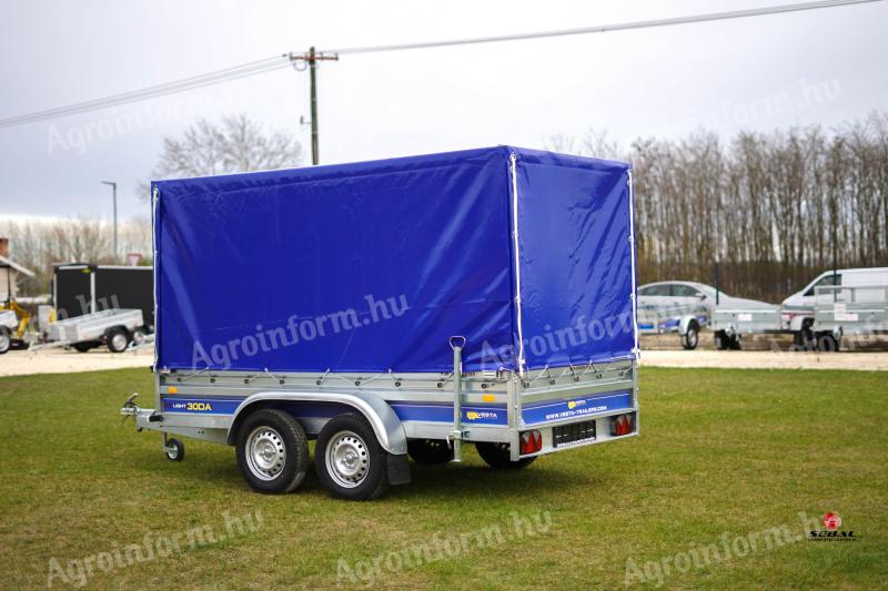 New Vesta VV300 trailer + tarpaulin + number plate only 987 000 Ft