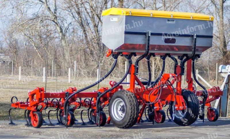 Cultivator SUK-6F, 6 rânduri, cu distribuitor de îngrășăminte de 1000 litri