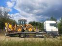 Transport utilaje: bobcat, stivuitor, elevator cu foarfecă, excavator rotativ, încărcător frontal