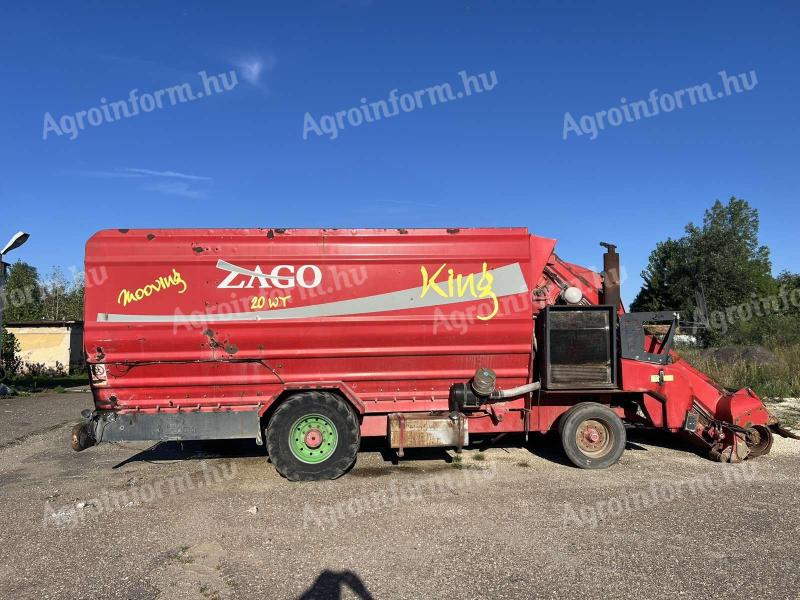 20 M3 ZAGO KING FEEDER BEWEGLICHER, SELBSTFAHRENDER FUTTERMISCHER UND VERTEILERWAGEN