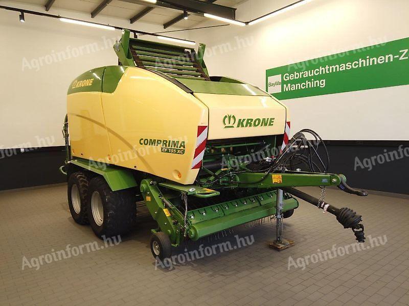 Krone CF 155 CX baler and bale wrapper