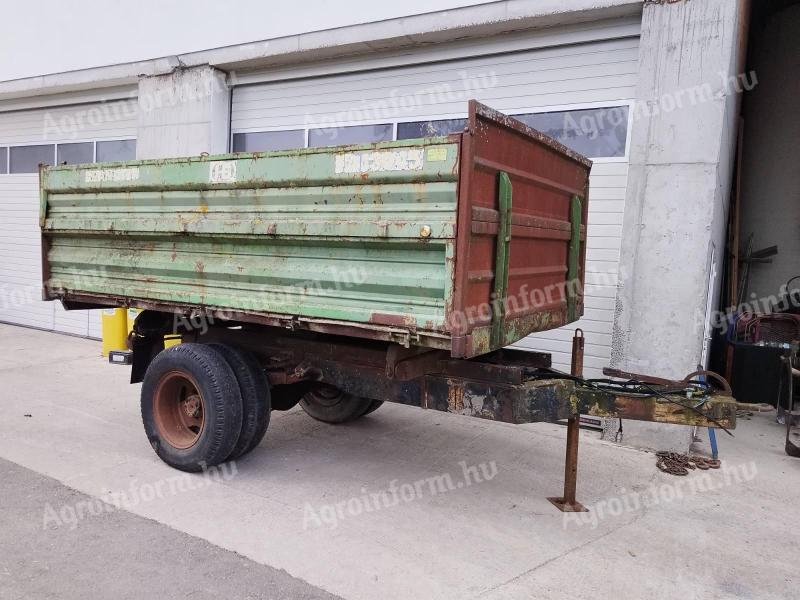 Single axle tipper trailer