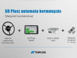 TOPCON XD+ Starpoint automata kormányzás