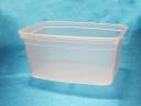 Microwaveable and freezable cans with lid, 0,6 litres