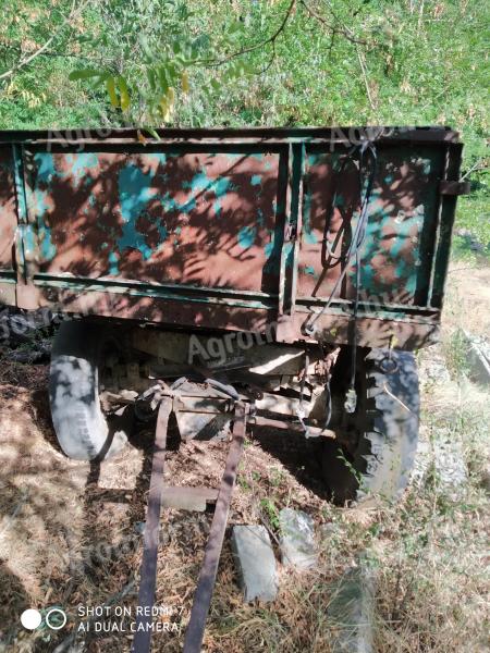 Romanian tipper trailer with harvester for sale