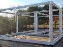 Metal building set: container, storage, mobile home, garage, pergola, terrace, canopy