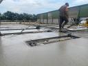 Production of industrial floors, subfloors, concrete floors