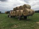 Round baled meadow hay for sale