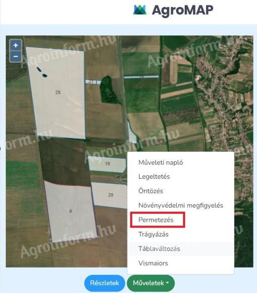 Preparation of a Nutrient Management Plan with AgroMAP - immediate upload of the TGT into the NÉBIH eGN