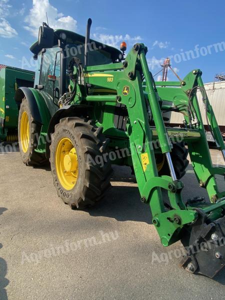 John Deere 5100M tractor with factory front loader