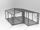 Mobile home frame, container frame 42 sqm in stock