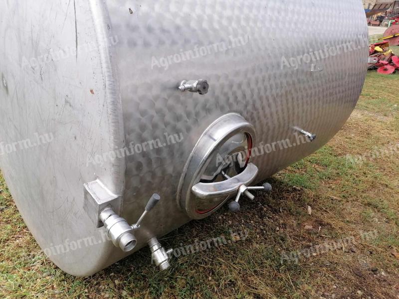 Tank, 6000 litres, stainless steel