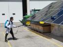 Battery-powered solar panel cleaning kit