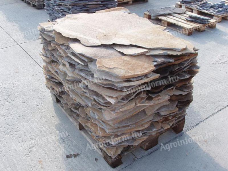 For cladding we offer andesite stone in yellowish brown