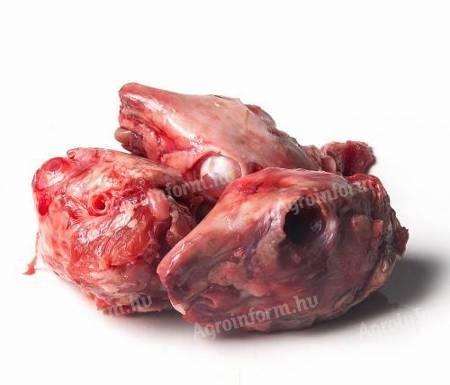 Frozen rabbit heads - for dogs, cats and birds of prey